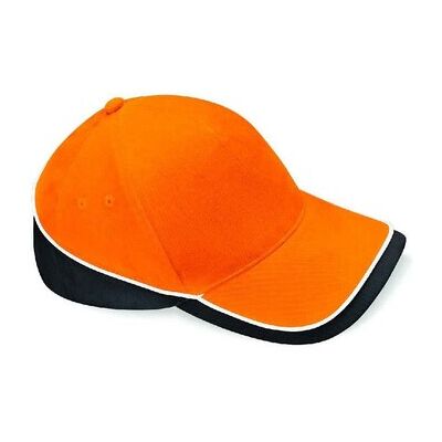 Casquette de compétition Beechfield Teamwear - Orange/Noir/Blanc Casquette de compétition Beechfield Teamwear - Orange/Noir/Blanc