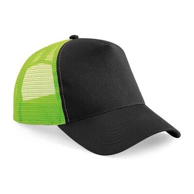Casquette Trucker Unisexe Beechfield Adulte Noir/Lime Vert - Trucker Casquette Trucker Unisexe Beechfield Adulte Noir/Lime Vert - Trucker