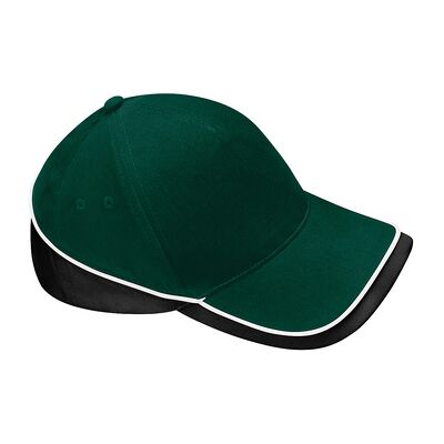 Casquette de compétition unisexe Beechfield - Noir, Blanc, Vert bouteille - Casquette Casquette de compétition unisexe Beechfield - Noir, Blanc, Vert bouteille - Casquette