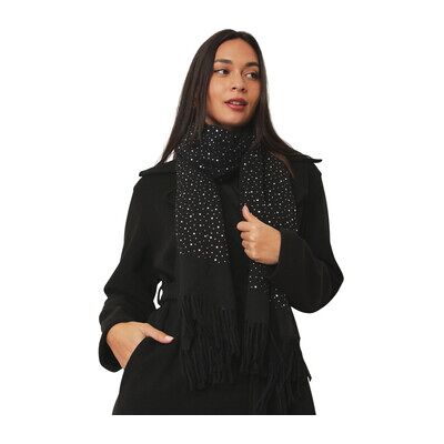 Echarpe La Modeuse Foulards, écharpes pour femme - Noir - Noir Unique Dames Echarpe La Modeuse Foulards, écharpes pour femme - Noir - Noir Unique Dames