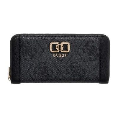 Portefeuille Guess KARNILLA LOGO SLG LRG ZIP ARND SWOS99 01146 Noir Unique Dames Portefeuille Guess KARNILLA LOGO SLG LRG ZIP ARND SWOS99 01146 Noir Unique Dames
