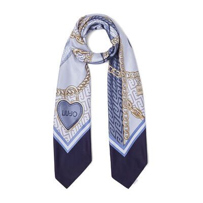 Echarpe Liu Jo Grand foulard avec nœud Bleu Unique Dames Echarpe Liu Jo Grand foulard avec nœud Bleu Unique Dames