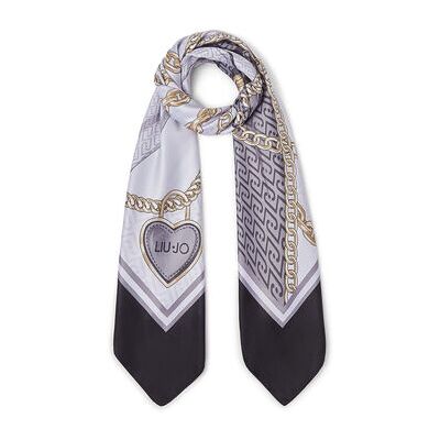 Echarpe Liu Jo Grand foulard avec nœud Noir Unique Dames Echarpe Liu Jo Grand foulard avec nœud Noir Unique Dames