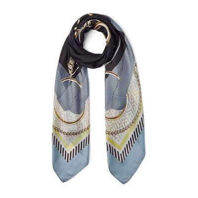 Echarpe Liu Jo Foulard à rubans Bleu Unique Dames Echarpe Liu Jo Foulard à rubans Bleu Unique Dames