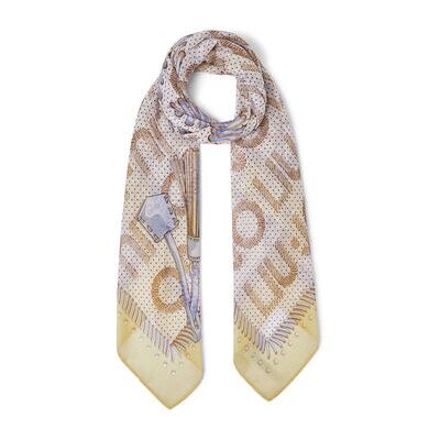 Echarpe Liu Jo Grand foulard avec logo Jaune Unique Dames Echarpe Liu Jo Grand foulard avec logo Jaune Unique Dames