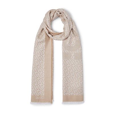 Echarpe Liu Jo Foulard à logo jacquard Beige Unique Dames Echarpe Liu Jo Foulard à logo jacquard Beige Unique Dames