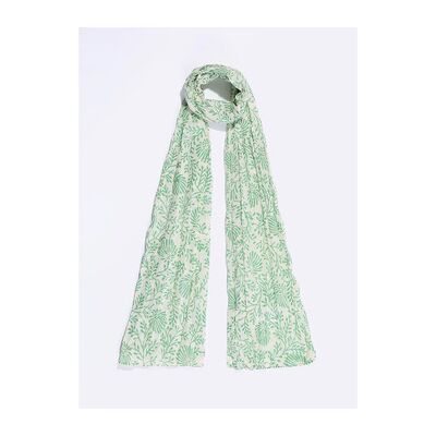 Echarpe La Fiancee Du Mekong Foulard imprimé voile de coton bio LAVANDI Blanc Unique Dames Echarpe La Fiancee Du Mekong Foulard imprimé voile de coton bio LAVANDI Blanc Unique Dames