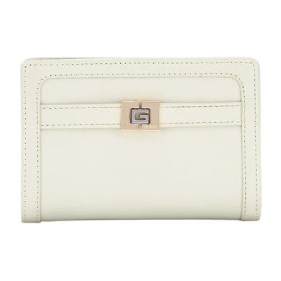 Portefeuille Guess mini G Elite Blanc Unique Dames Portefeuille Guess mini G Elite Blanc Unique Dames