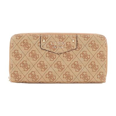 Portefeuille Guess Brenton Marron Unique Dames Portefeuille Guess Brenton Marron Unique Dames