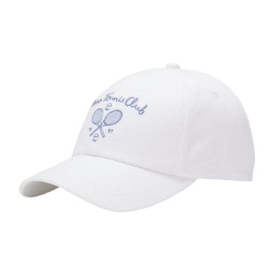 Casquette BOSS Casquette en serge de coton avec illustrations de tennis BOS Blanc Unique Heren Casquette BOSS Casquette en serge de coton avec illustrations de tennis BOS Blanc Unique Heren