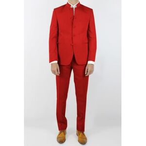 Costumes Kebello Costume col mao H, Rouge Rouge FR 58,IT 62 Heren Costumes Kebello Costume col mao H, Rouge Rouge FR 58,IT 62 Heren
