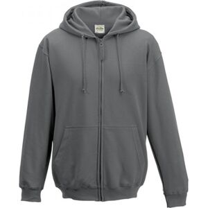 AWDis - Hoodie à capuche zippé intégral - Gris acier - 2XL AWDis - Hoodie à capuche zippé intégral - Gris acier - 2XL