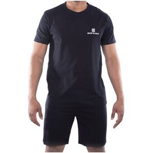 Ensembles de pyjama Serge Blanco Ensemble homme Pyjama court T-shirt col rond West Noir EU XXL,EU 3XL Heren Ensembles de pyjama Serge Blanco Ensemble homme Pyjama court T-shirt col rond West Noir EU XXL,EU 3XL Heren