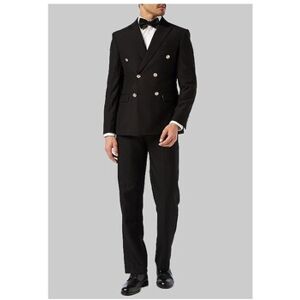 Costumes Kebello Costume croisé H, Noir Noir FR 48,FR 52,FR 54 Heren Costumes Kebello Costume croisé H, Noir Noir FR 48,FR 52,FR 54 Heren