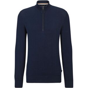 Sweatshirts BOSS Pull Ebrando-P Demi-Zip Marine Bleu EU XXL,EU XL Heren Sweatshirts BOSS Pull Ebrando-P Demi-Zip Marine Bleu EU XXL,EU XL Heren