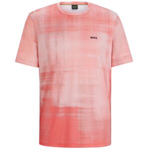 T-shirt BOSS T-SHIRT REGULAR FIT ROUGE EN MESH IMPRIMÉ AVEC LOGO TEE Rouge EU L,EU XL Heren T-shirt BOSS T-SHIRT REGULAR FIT ROUGE EN MESH IMPRIMÉ AVEC LOGO TEE Rouge EU L,EU XL Heren
