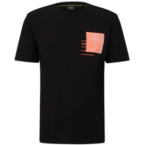 T-shirt BOSS T-SHIRT REGULAR FIT EN COTON MÉLANGÉ NOIR AVEC MOTIF ARTISTI Noir EU XXL,EU L Heren T-shirt BOSS T-SHIRT REGULAR FIT EN COTON MÉLANGÉ NOIR AVEC MOTIF ARTISTI Noir EU XXL,EU L Heren