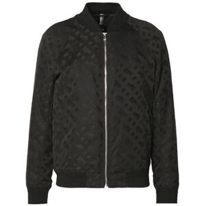 Manteau BOSS VESTE REGULAR FIT NOIRE À MONOGRAMMES JACQUARD EFFET 3D Noir EU S,EU M,EU L,FR 56 Heren Manteau BOSS VESTE REGULAR FIT NOIRE À MONOGRAMMES JACQUARD EFFET 3D Noir EU S,EU M,EU L,FR 56 Heren