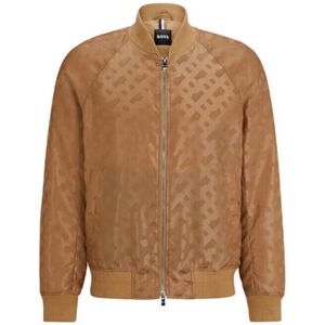Manteau BOSS VESTE REGULAR FIT BEIGE À MONOGRAMMES JACQUARD EFFET 3D Beige EU S / M,EU M,EU L Heren Manteau BOSS VESTE REGULAR FIT BEIGE À MONOGRAMMES JACQUARD EFFET 3D Beige EU S / M,EU M,EU L Heren