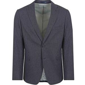 Veste Suitable Veste de Costume De Lin Rayures Marine Bleu FR 48,FR 50,FR 52,FR 54 Heren Veste Suitable Veste de Costume De Lin Rayures Marine Bleu FR 48,FR 50,FR 52,FR 54 Heren