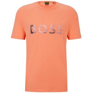 T-shirt BOSS T-SHIRT ORANGE REGULAR EN COTON STRETCH AVEC LOGO DE LA Orange EU XXL,EU M Heren T-shirt BOSS T-SHIRT ORANGE REGULAR EN COTON STRETCH AVEC LOGO DE LA Orange EU XXL,EU M Heren