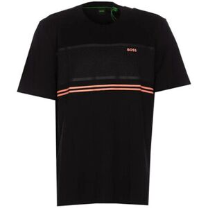 T-shirt BOSS T-SHIRT NOIR AVEC DÉTAILS CONTRASTANTS TEE 8 Noir EU S,EU M,EU XL Heren T-shirt BOSS T-SHIRT NOIR AVEC DÉTAILS CONTRASTANTS TEE 8 Noir EU S,EU M,EU XL Heren