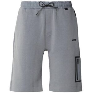Short BOSS SHORT GRIS HARIQ EN COTON MÉLANGÉ AVEC LOGO RÉFLÉCHISSA Noir EU S,EU XL Heren Short BOSS SHORT GRIS HARIQ EN COTON MÉLANGÉ AVEC LOGO RÉFLÉCHISSA Noir EU S,EU XL Heren