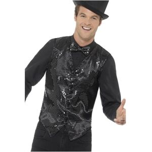 Gilets de costume Smiffys SM2709 Noir EU S,EU M,EU L,EU XL Heren Gilets de costume Smiffys SM2709 Noir EU S,EU M,EU L,EU XL Heren