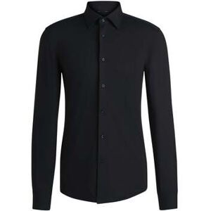 Chemise BOSS Chemise à motifs ajustée noire stretch Noir FR 38,FR 40 Heren Chemise BOSS Chemise à motifs ajustée noire stretch Noir FR 38,FR 40 Heren