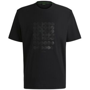 T-shirt BOSS T-shirt Homme en Coton Interlock avec Motif Circulaire Noir EU M,EU L Heren T-shirt BOSS T-shirt Homme en Coton Interlock avec Motif Circulaire Noir EU M,EU L Heren