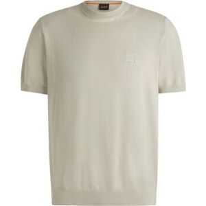 T-shirt BOSS Knitted T-shirt Kanache Ecru Beige EU XXL,EU M,EU L,EU XL Heren T-shirt BOSS Knitted T-shirt Kanache Ecru Beige EU XXL,EU M,EU L,EU XL Heren