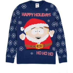 Pull South Park Eric Cartman Pull de Noël Bleu UK S,UK M,UK L,UK XL Heren Pull South Park Eric Cartman Pull de Noël Bleu UK S,UK M,UK L,UK XL Heren