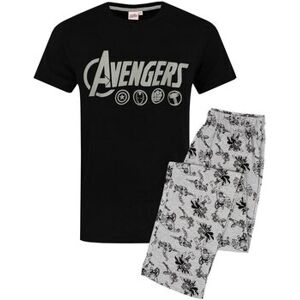 Ensembles de pyjama Marvel Logo Ensemble pyjama à manches courtes et jambes longues Noir UK S,UK M,UK L,UK XL,UK XXL Heren Ensembles de pyjama Marvel Logo Ensemble pyjama à manches courtes et jambes longues Noir UK S,UK M,UK L,UK XL,UK XXL Heren