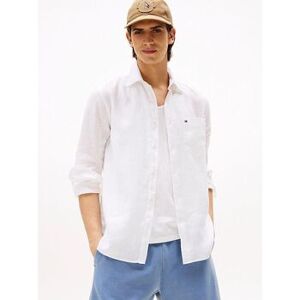 Chemise Tommy Hilfiger MW0MW39425 PIECE DYE-YBS WHITE Blanc IT XXL,IT M,IT L,IT XL Heren Chemise Tommy Hilfiger MW0MW39425 PIECE DYE-YBS WHITE Blanc IT XXL,IT M,IT L,IT XL Heren