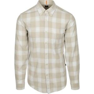 Chemise BOSS Chemise Rickert Beige A Carreaux Beige EU L,EU XL Heren Chemise BOSS Chemise Rickert Beige A Carreaux Beige EU L,EU XL Heren