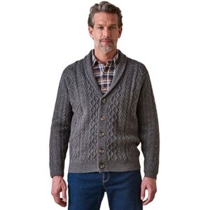 Gilet Daxon by - Gilet torsadé avec laine Gris EU XXL,EU 3XL,EU 4XL,EU 5XL Heren Gilet Daxon by - Gilet torsadé avec laine Gris EU XXL,EU 3XL,EU 4XL,EU 5XL Heren