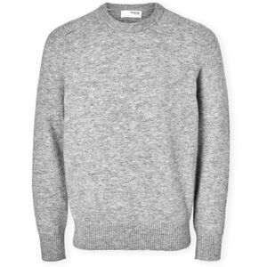 Pull Selected Noos Rai Knit - Light Grey Melange Gris EU XXL,EU L,EU XL Heren Pull Selected Noos Rai Knit - Light Grey Melange Gris EU XXL,EU L,EU XL Heren
