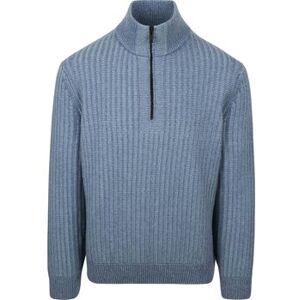 Sweatshirts BOSS Pull Kwinter Demi-Zip Wool Blend Bleu Bleu EU XXL,EU L Heren Sweatshirts BOSS Pull Kwinter Demi-Zip Wool Blend Bleu Bleu EU XXL,EU L Heren