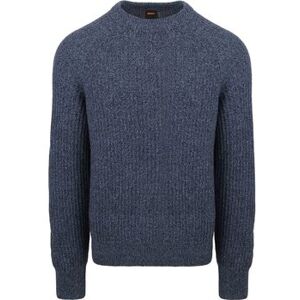 Sweatshirts BOSS Pull Klacier Wool Blend Marine Bleu EU XXL,EU XL Heren Sweatshirts BOSS Pull Klacier Wool Blend Marine Bleu EU XXL,EU XL Heren