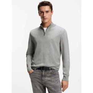 Sweatshirts BOSS Pull camionneur gris en coton Gris EU XXL,EU S,EU M,EU L,EU XL Heren Sweatshirts BOSS Pull camionneur gris en coton Gris EU XXL,EU S,EU M,EU L,EU XL Heren