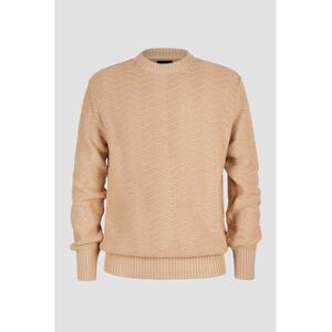 Pull Enorsia Marron clair Chevron Texturé Col rond Pull Marron EU XXL,EU S,EU M,EU L,EU XL Heren Pull Enorsia Marron clair Chevron Texturé Col rond Pull Marron EU XXL,EU S,EU M,EU L,EU XL Heren