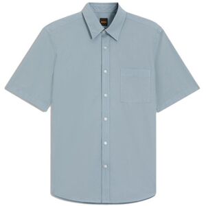 Chemise BOSS Chemise Regular en popeline de coton Relegant_6-short_M Bleu EU XXL,EU S,EU M,EU L,EU XL Heren Chemise BOSS Chemise Regular en popeline de coton Relegant_6-short_M Bleu EU XXL,EU S,EU M,EU L,EU XL Heren