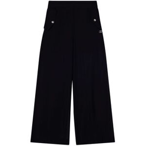 Pantalons large Liu Jo Pantalon évasé avec boutons logotés Noir EU S,EU M,EU XS Meisjes Pantalons large Liu Jo Pantalon évasé avec boutons logotés Noir EU S,EU M,EU XS Meisjes