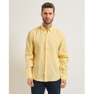Chemise BOSS Chemise en lin Liam pour homme de Jaune US XXL,US M,US L,US XL Heren Chemise BOSS Chemise en lin Liam pour homme de Jaune US XXL,US M,US L,US XL Heren