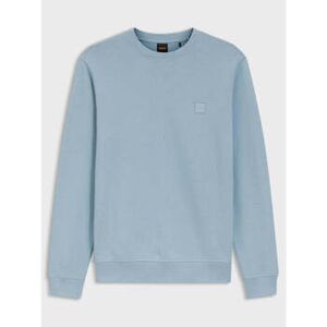Sweatshirts BOSS Sweat bleu en molleton de coton Bleu EU XXL,EU S,EU M,EU L,EU XL Heren Sweatshirts BOSS Sweat bleu en molleton de coton Bleu EU XXL,EU S,EU M,EU L,EU XL Heren