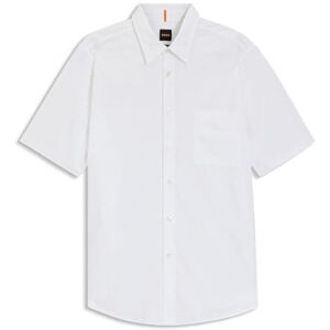 Chemise BOSS Chemise Regular en popeline de coton Relegant_6-short_M Blanc EU XXL,EU S,EU M,EU L,EU XL Heren Chemise BOSS Chemise Regular en popeline de coton Relegant_6-short_M Blanc EU XXL,EU S,EU M,EU L,EU XL Heren