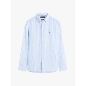 Chemise Tommy Hilfiger Chemise à rayures bleue en lin Bleu EU XXL,EU S,EU M,EU L,EU XL Heren Chemise Tommy Hilfiger Chemise à rayures bleue en lin Bleu EU XXL,EU S,EU M,EU L,EU XL Heren