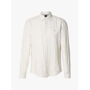 Chemise BOSS Chemise à rayures beige en lin Beige EU XXL,EU M,EU L,EU XL Heren Chemise BOSS Chemise à rayures beige en lin Beige EU XXL,EU M,EU L,EU XL Heren
