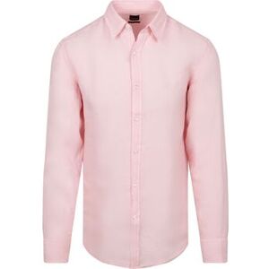 Chemise BOSS Chemise Relegant De Lin Rose Rose EU M,EU XL Heren Chemise BOSS Chemise Relegant De Lin Rose Rose EU M,EU XL Heren