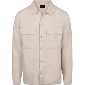 Chemise BOSS Surchemise Locky Lin Beige Beige EU M,EU L,EU XL Heren Chemise BOSS Surchemise Locky Lin Beige Beige EU M,EU L,EU XL Heren